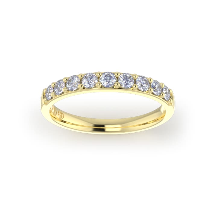 Ladies-Wedding-YG-Diamond-Ring-Pin-Pave-2.5mm Ladies-Wedding-YG-Diamond-Ring-Pin-Pave-2.5mm