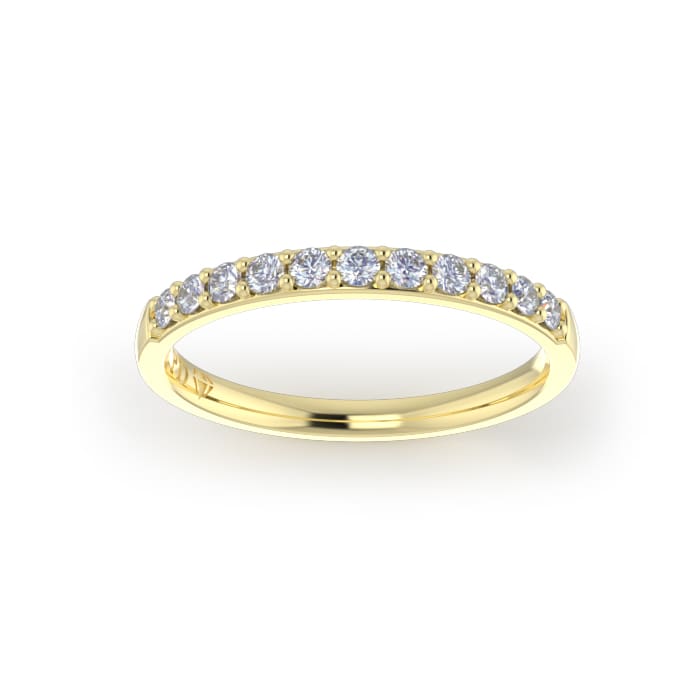 Ladies-Wedding-YG-Diamond-Ring-Pin-Pave-2mm