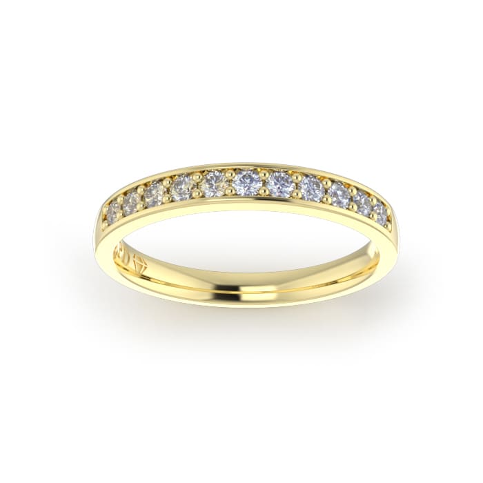 Ladies-Wedding-YG-Diamond-Ring-Pave-2.5mm