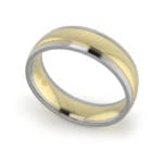 Wedding-Ring-YG-Two-Tone-6mm
