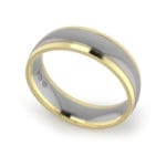 Wedding-Ring-Platinum-Two-Tone-6mm Wedding-Ring-Platinum-Two-Tone-6mm