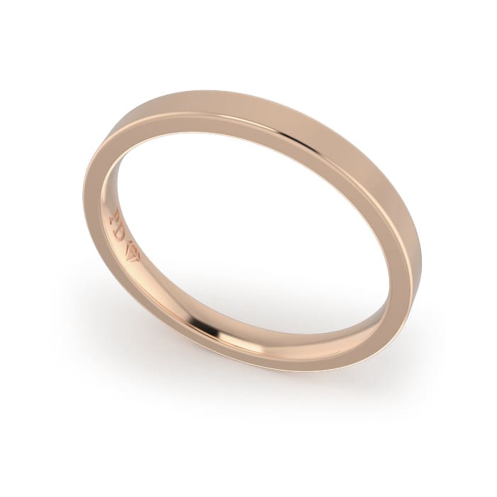 Ladies-Wedding-Ring-Rose-Gold-Flat-2.50mm Ladies-Wedding-Ring-Rose-Gold-Flat-2.5mm