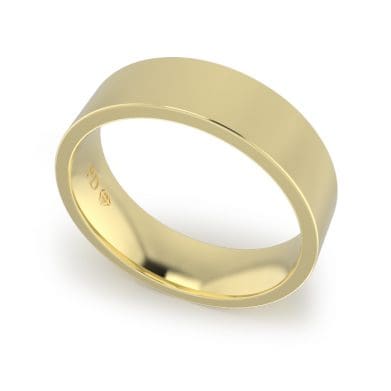 Ladies-Wedding-Ring-Yellow-Gold-Flat-6mm