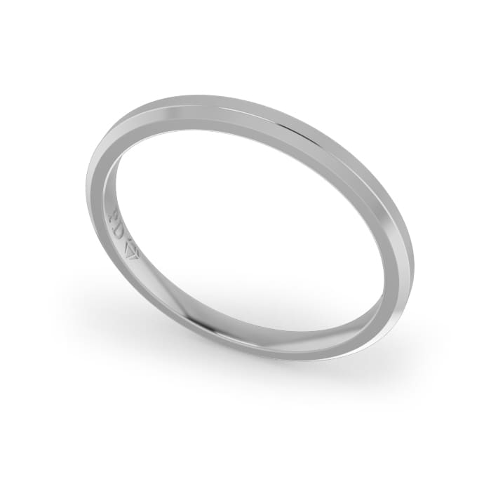 Ladies-Wedding-Ring-White-Gold-Bevelled-2mm Ladies-Wedding-Ring-White-Gold-Bevelled-2mm
