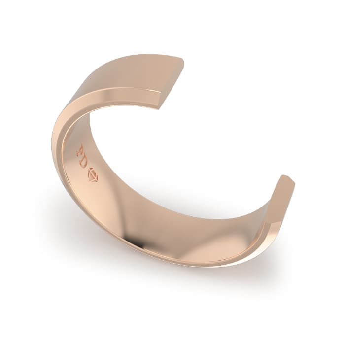 Ladies-Wedding-Ring-Rose-Gold-Bevelled-6mm-Cross-Section Ladies-Wedding-Ring-Rose-Gold-Bevelled-6mm-Cross-Section