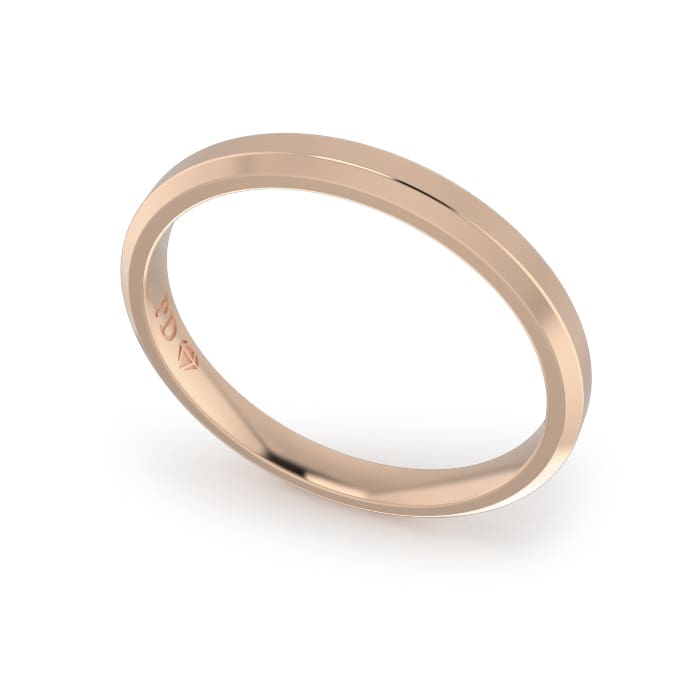 Ladies-Wedding-Ring-Rose-Gold-Bevelled-2.5mm