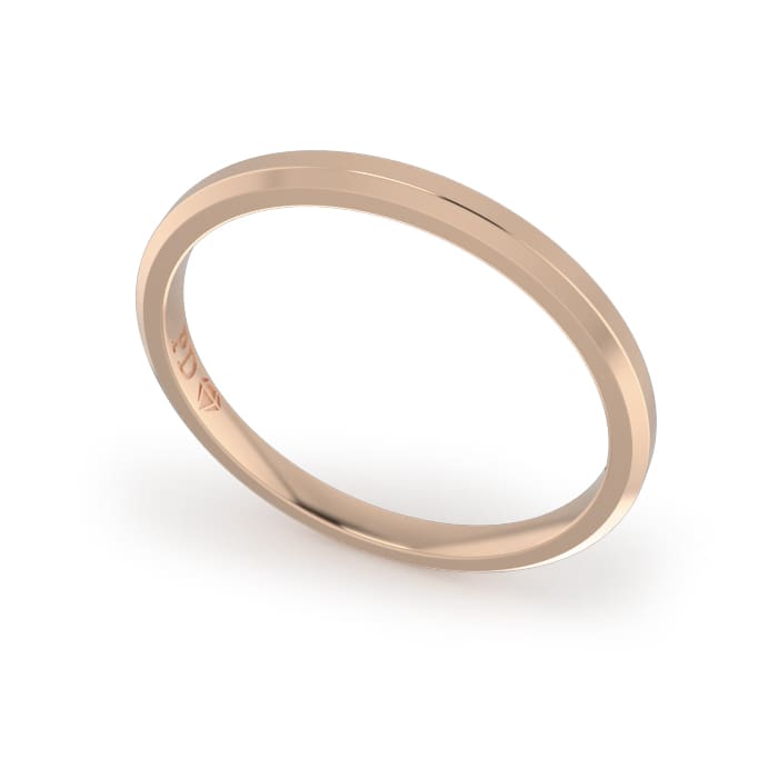 Ladies-Wedding-Ring-Rose-Gold-Bevelled-2mm Ladies-Wedding-Ring-Rose-Gold-Bevelled-2mm