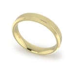 Ladies-Wedding-Ring-Yellow-Gold-Bevelled-4mm
