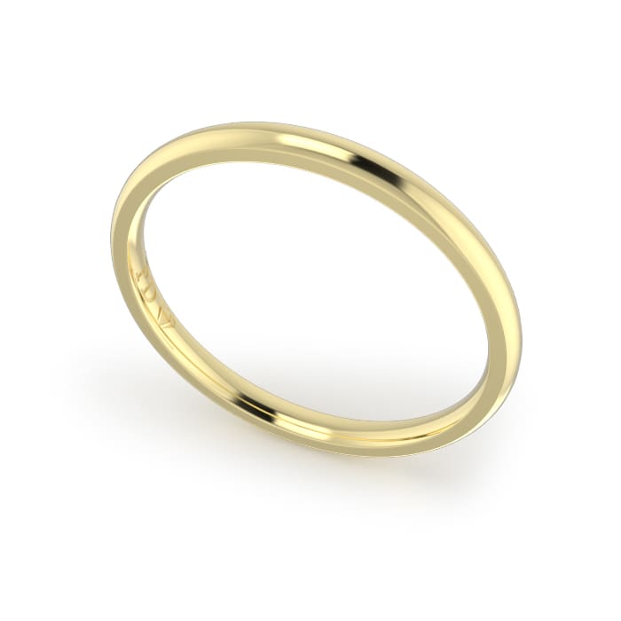 Ladies-Wedding-ring-Yellow-Gold-Quater-Round-2.00mm Ladies-Wedding-ring-Yellow-Gold-Quarter-Round-2.00mm