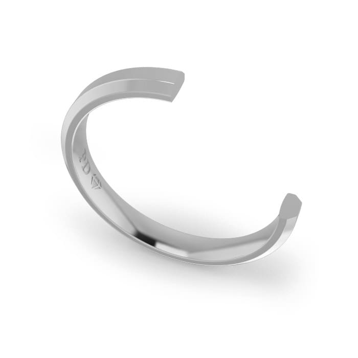 Ladies-Wedding-Ring-Platinum-Bevelled-3mm-Cross-Section Ladies-Wedding-Ring-Platinum-Bevelled-3mm-Cross-Section