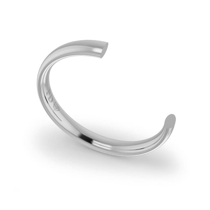 Ladies-Wedding-ring-Platinum-Ellipse-3mm-CROSS-SECTION