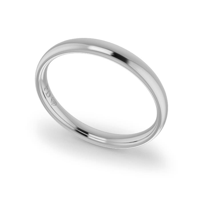Ladies-Wedding-ring-Platinum-Ellipse-3mm