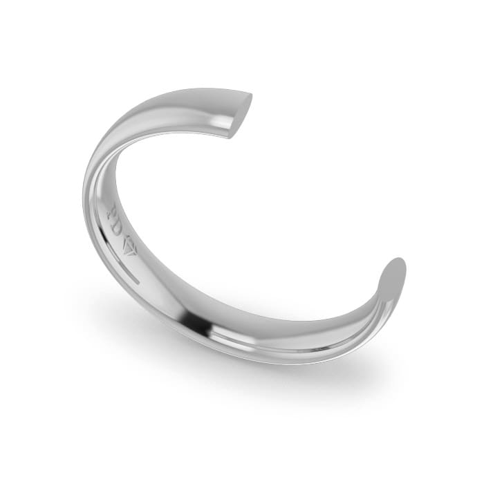 Ladies-Wedding-ring-Platinum-Ellipse-4mm-CROSS-SECTION