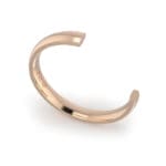 Gents-Wedding-ring-Rose-Gold-Quarter-Round-3mm-CROSS SECTION