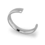 Gents-Wedding-ring-White-Gold-Double-Groove-4mm-CROSS SECTION