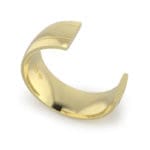 Gents-Wedding-ring-Yellow-Gold-Double-Groove-8mm-CROSS SECTION