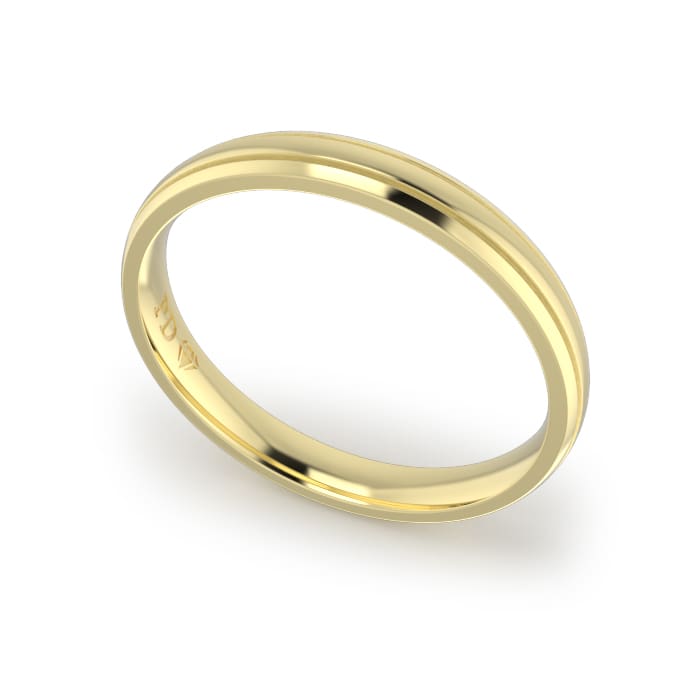 Gents-Wedding-ring-Yellow-Gold-Double-Groove-3mm