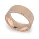 Gents-Wedding-Ring-Rose-Gold-Flat-8mm Gents-Wedding-Ring-Rose-Gold-Bevelled-8mm