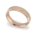 Gents-Wedding-Ring-Rose-Gold-Bevelled-6mm-Cross-Section