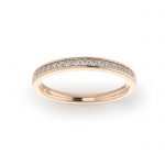 Video Rose Gold, Pave band 2mm Video Rose Gold, Pave band 2mm