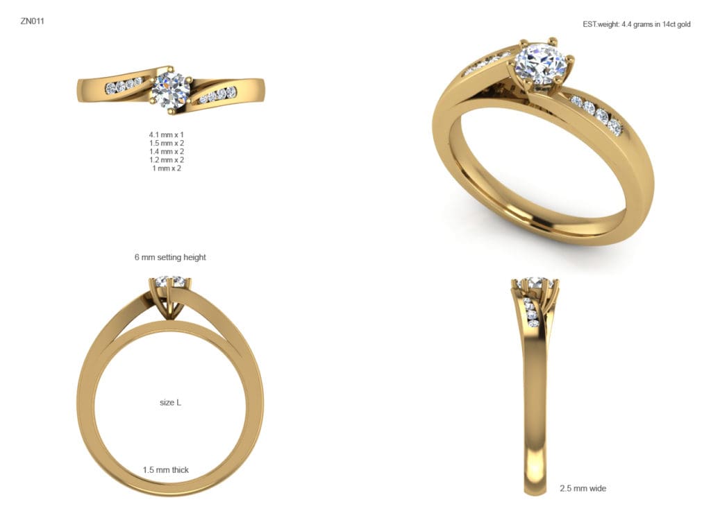 ZN011 Hamish round with warp shoulder