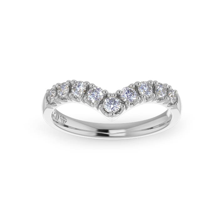 Ladies-Wedding-Diamond-Ring-Pointed-WG-Scallop Pave-2.5mm