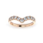 Ladies-Wedding-Diamond-Ring-Pointed-RG-Scallop Pave-2.5mm Ladies-Wedding-Diamond-Ring-Pointed-RG-Scallop Pave-2.5mm