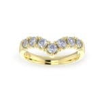 Ladies-Wedding-Diamond-Ring-Pointed-YG-Scallop Pave-3mm