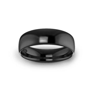 Men’s Black Zirconium Wedding Rings