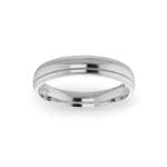 Gents-Wedding-ring-White-Gold-Double-Groove-4mm-Top