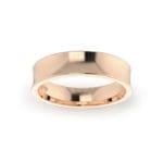 Gents-Wedding-Ring-Rose-Gold-Concave-5mm-Top