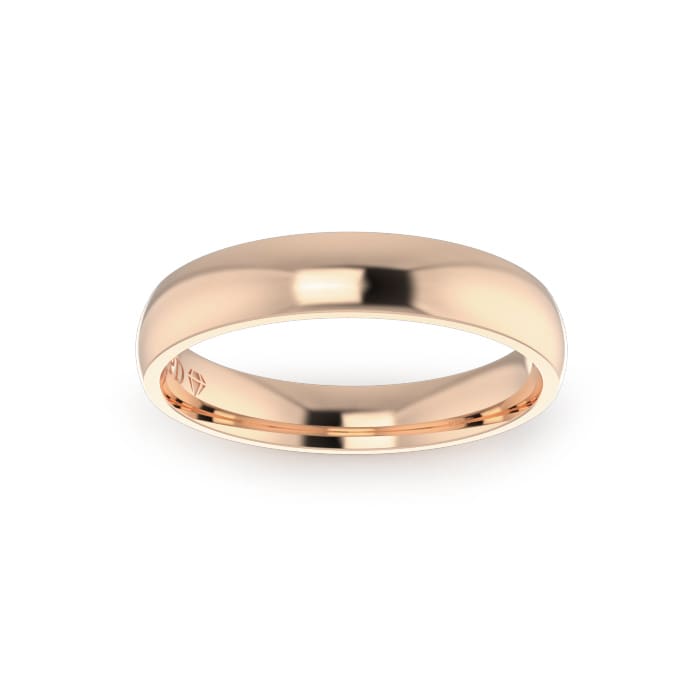 Gents-Wedding-ring-Rose-Gold-Quater-Round-4mm