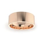 Gents-Wedding-Ring-Rose-Gold-Flat-8mm-Top Gents-Wedding-Ring-Rose-Gold-Flat-8mm-Top