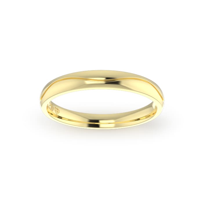 Gents-Wedding-Ring-Yellow-Gold-Wave-3mm-Top