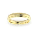 Gents-Wedding-ring-Yellow-Gold-Double-Groove-4mm-Top