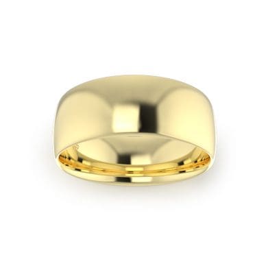 Gents-Wedding-Ring-Plat-Concave-3mm-Top