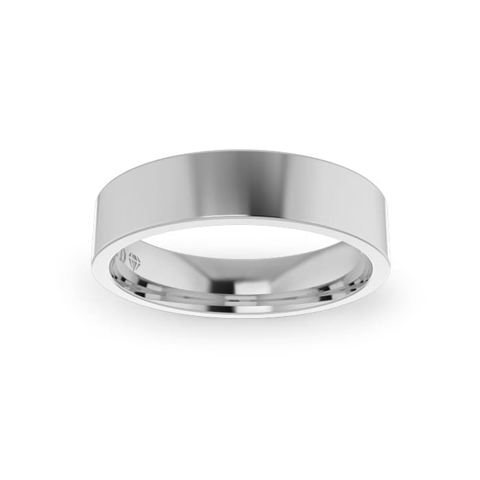 Gents-Wedding-Ring-Plat-Flat-5mm-Top
