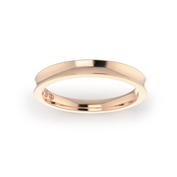 Ladies-Wedding-Ring-Rose-Gold-Concave-Top-2.50mm