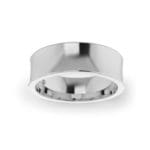 Ladies-Wedding-Ring-PLAT-Concave-Top-6.00mm Ladies-Wedding-Ring-PLAT-Concave-Top-6.00mm