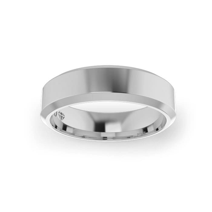 Ladies-Wedding-Ring-PLAT-Bevelled-Top-5.00mm Ladies-Wedding-Ring-PLAT-Bevelled-Top-5.00mm