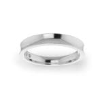 Ladies-Wedding-Ring-PLAT-Concave-Top-3.00mm Ladies-Wedding-Ring-PLAT-Concave-Top-3.00mm