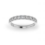 Video-Ladies-Wedding-Platinum-Diamond-Ring-Scallop-Pave-2.5mm