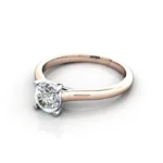 Diamond Ring RS16 Rose Gold LF