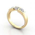Trilogy Diamond Ring RT11 Yellow Gold