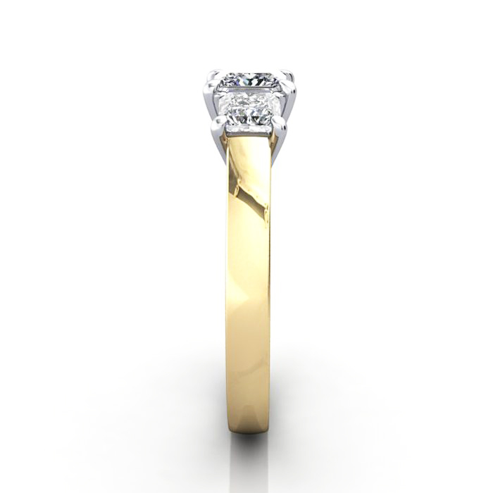 Trilogy-Diamond-Ring-RT10-Princess-Cut-Diamond-Yellow-SV