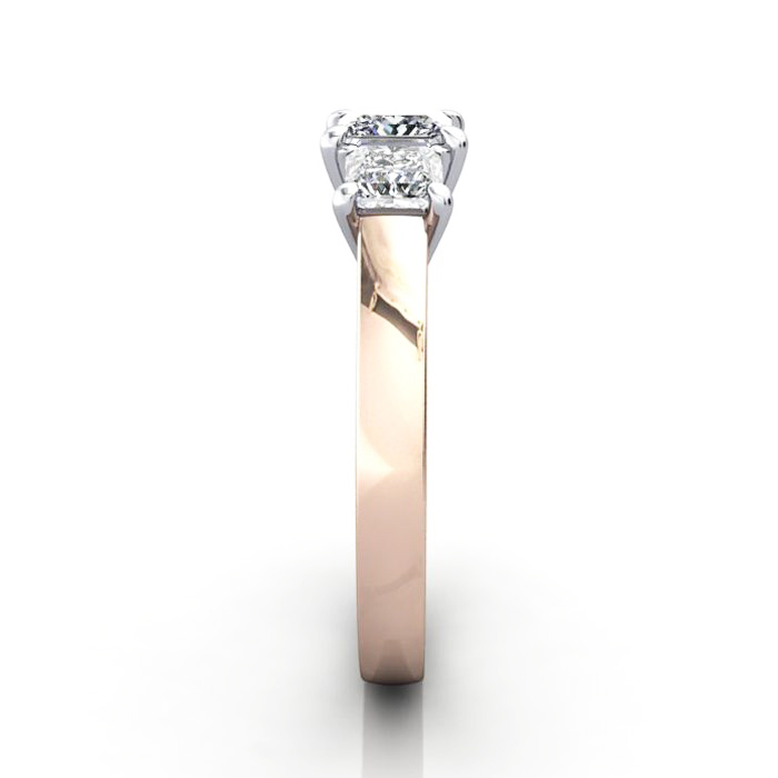 Trilogy-Diamond-Ring-RT10-Princess-Cut-Diamond-Rose-SV Trilogy-Diamond-Ring-RT10-Princess-Cut-Diamond-Rose-SV