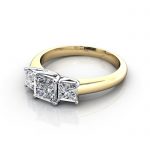 Trilogy-Diamond-Ring-RT5-Princess-Cut-Diamond-Yellow-LF