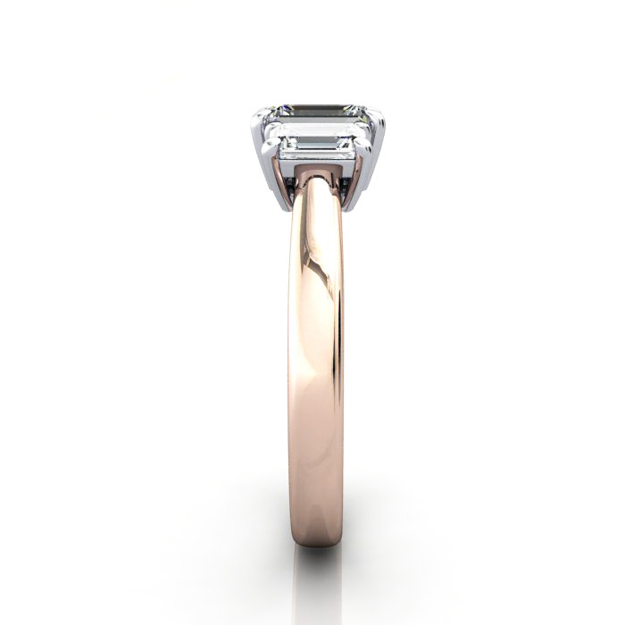 Trilogy-Diamond-Ring-RT4-Emerald-Cut-Diamond-Rose-SV