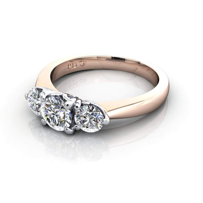 Engagement Ring RT3-Round-RG-LF