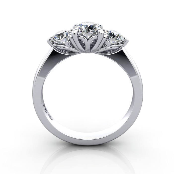 Engagement Ring RT3-Round-Plat-TF